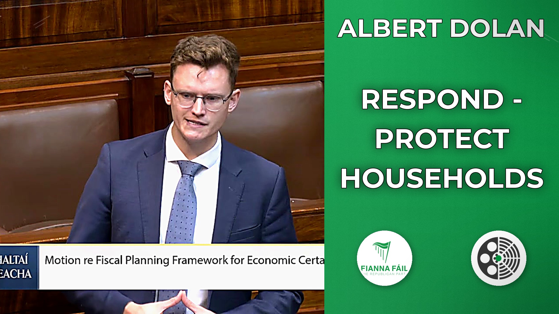Albert Dolan: Protect households, speed up infrastructure