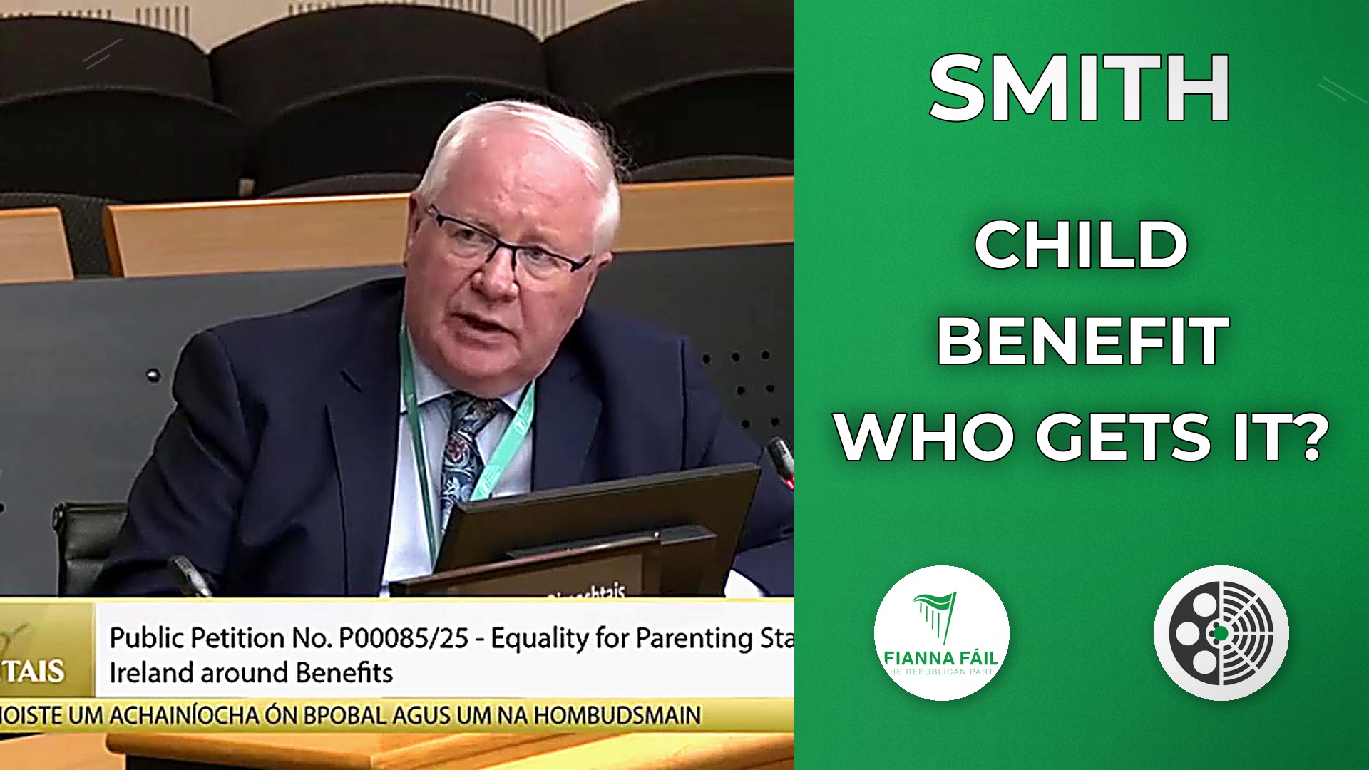 Brendan Smith Questions Child Benefit Administration