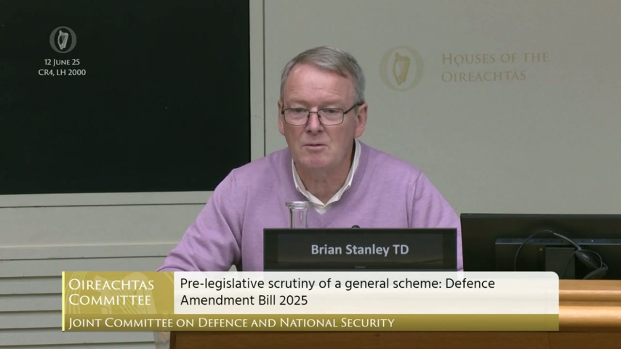 Brian Stanley backs triple lock, urges review of 12-person cap
