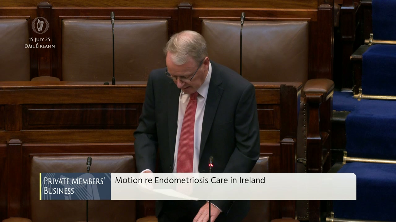 Brian Stanley demands urgent action on endometriosis care
