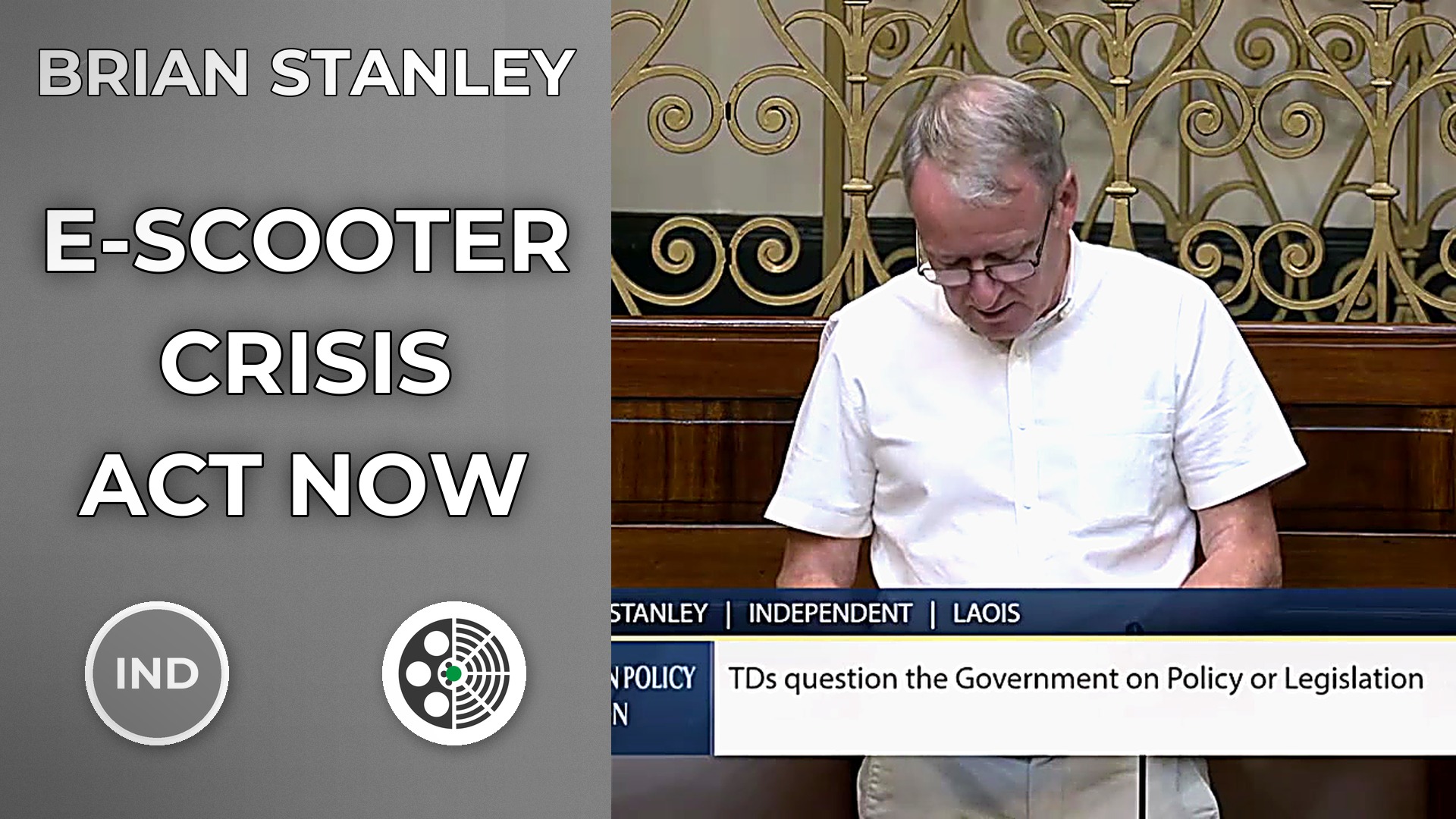Brian Stanley demands action on dangerous e-scooters