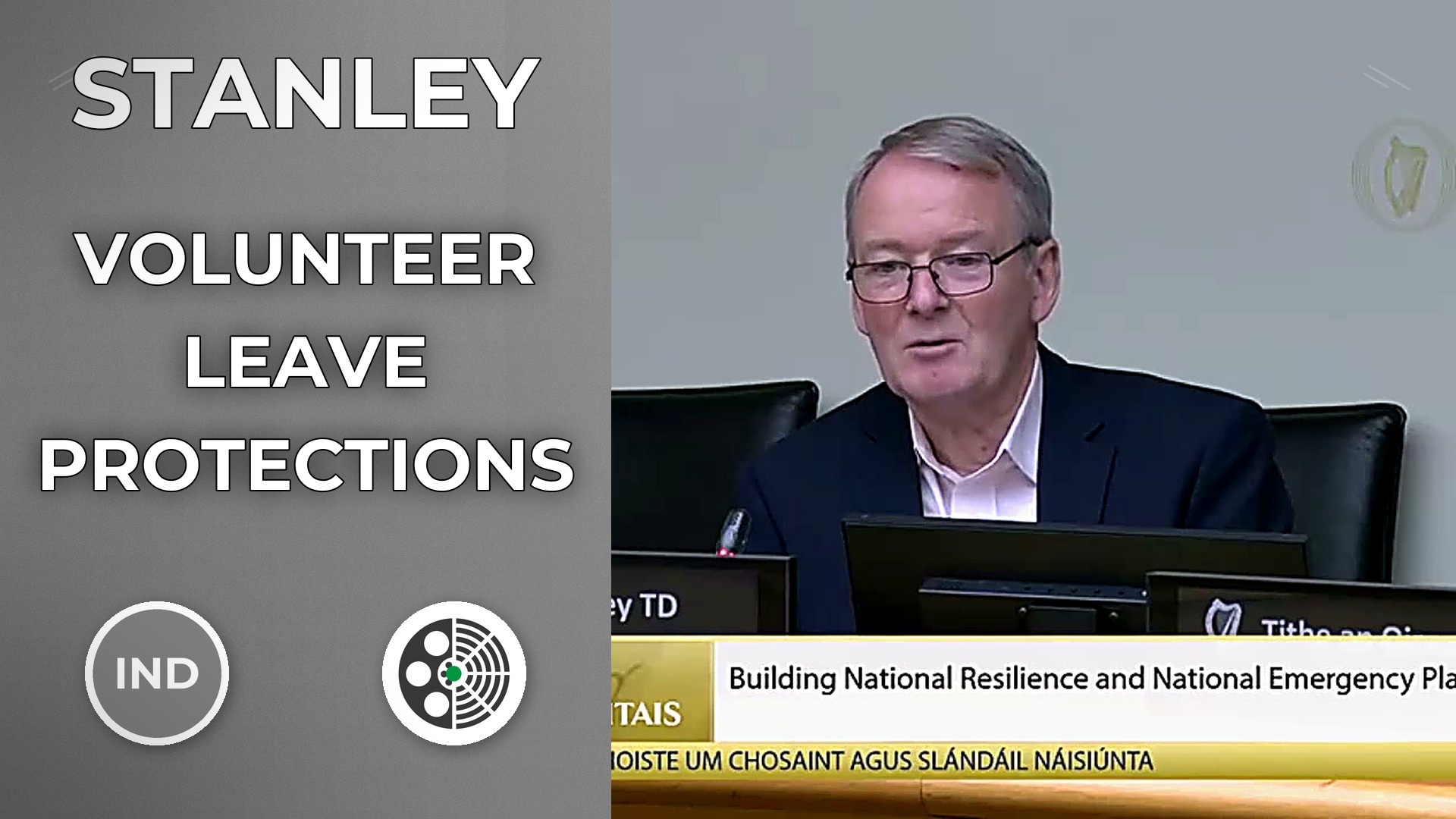 Brian Stanley asks for leave protections for Civil Defence volunteers