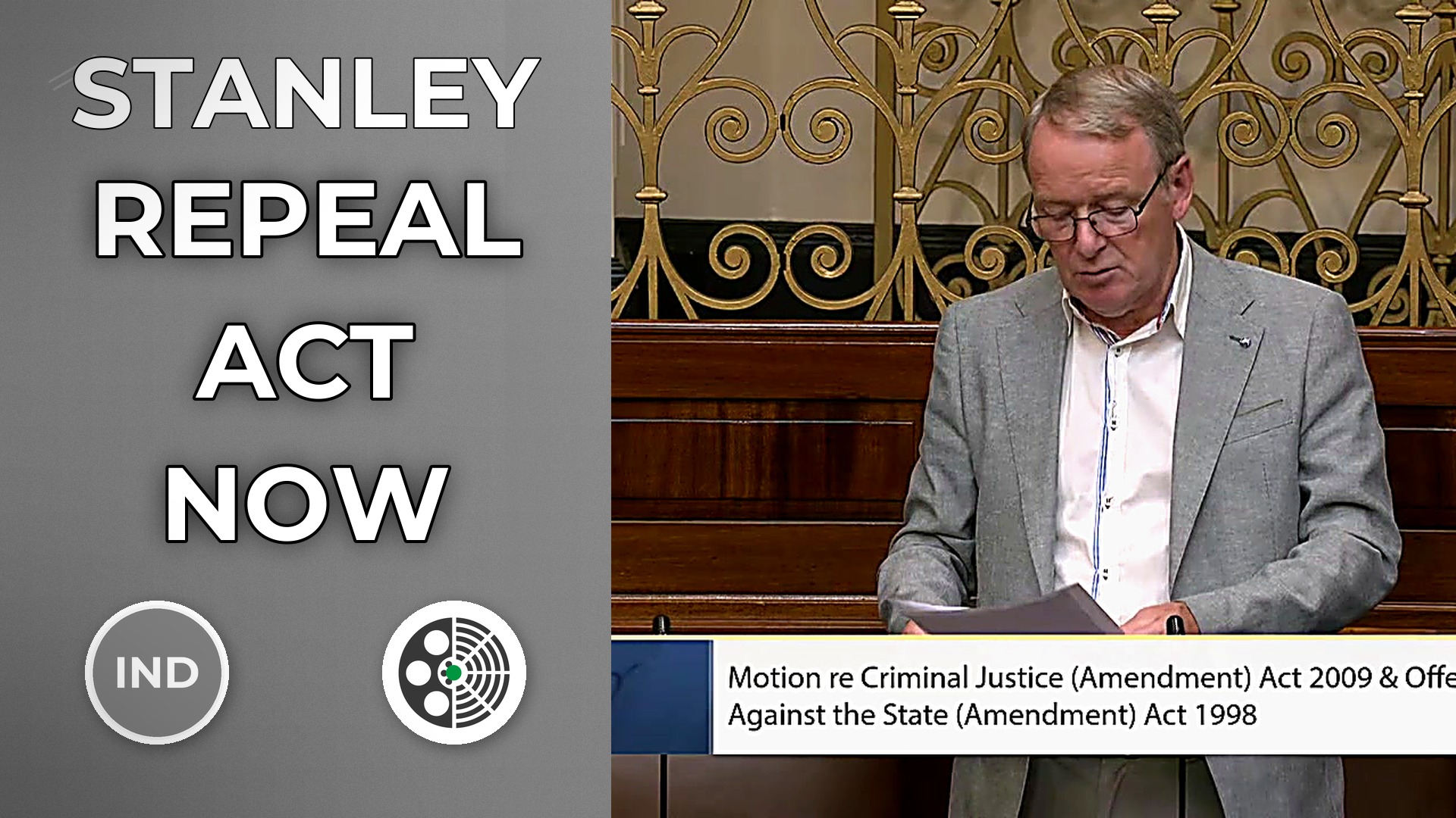 Brian Stanley: Calls to Repeal Outdated Offences Against State Act