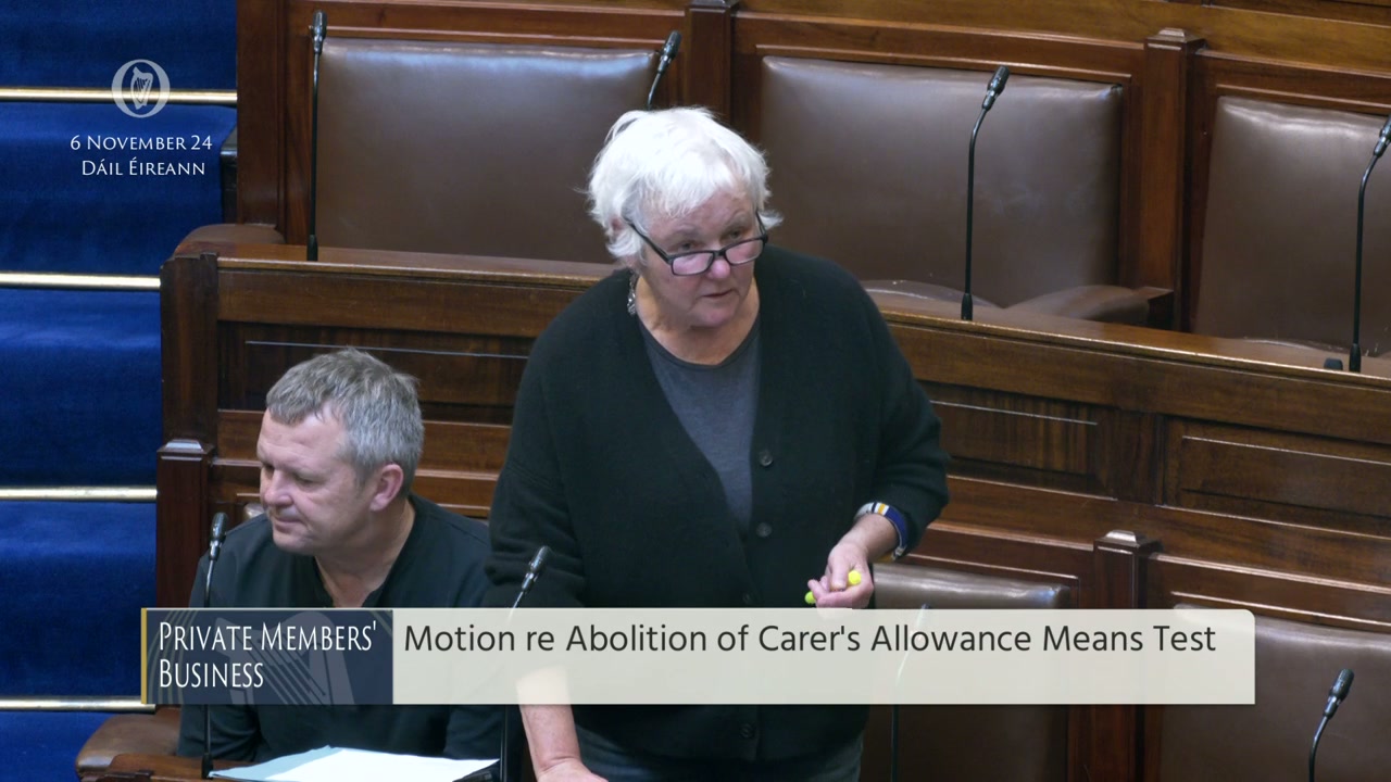 Bríd Smith calls for €15 living wage and end to carers' means test