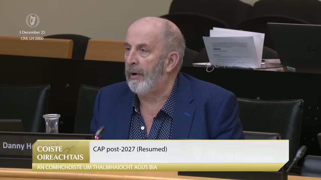 Danny Healy-Rae warns CAP shifts hurt farmers, urges payment to producers