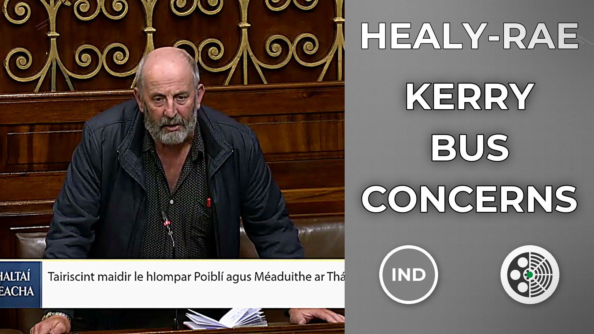 Danny Healy-Rae: Bus Costs and Capacity in Kerry