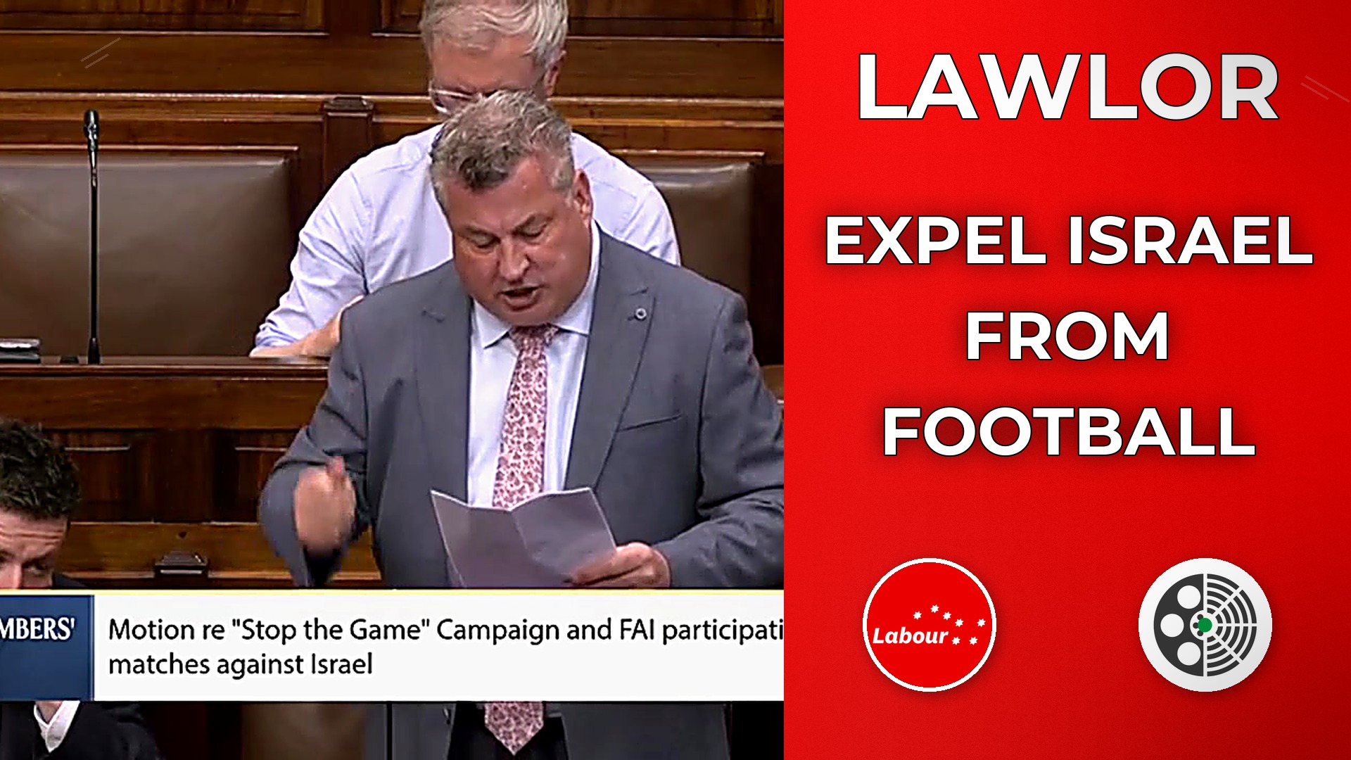 George Lawlor demands UEFA expel Israel from football