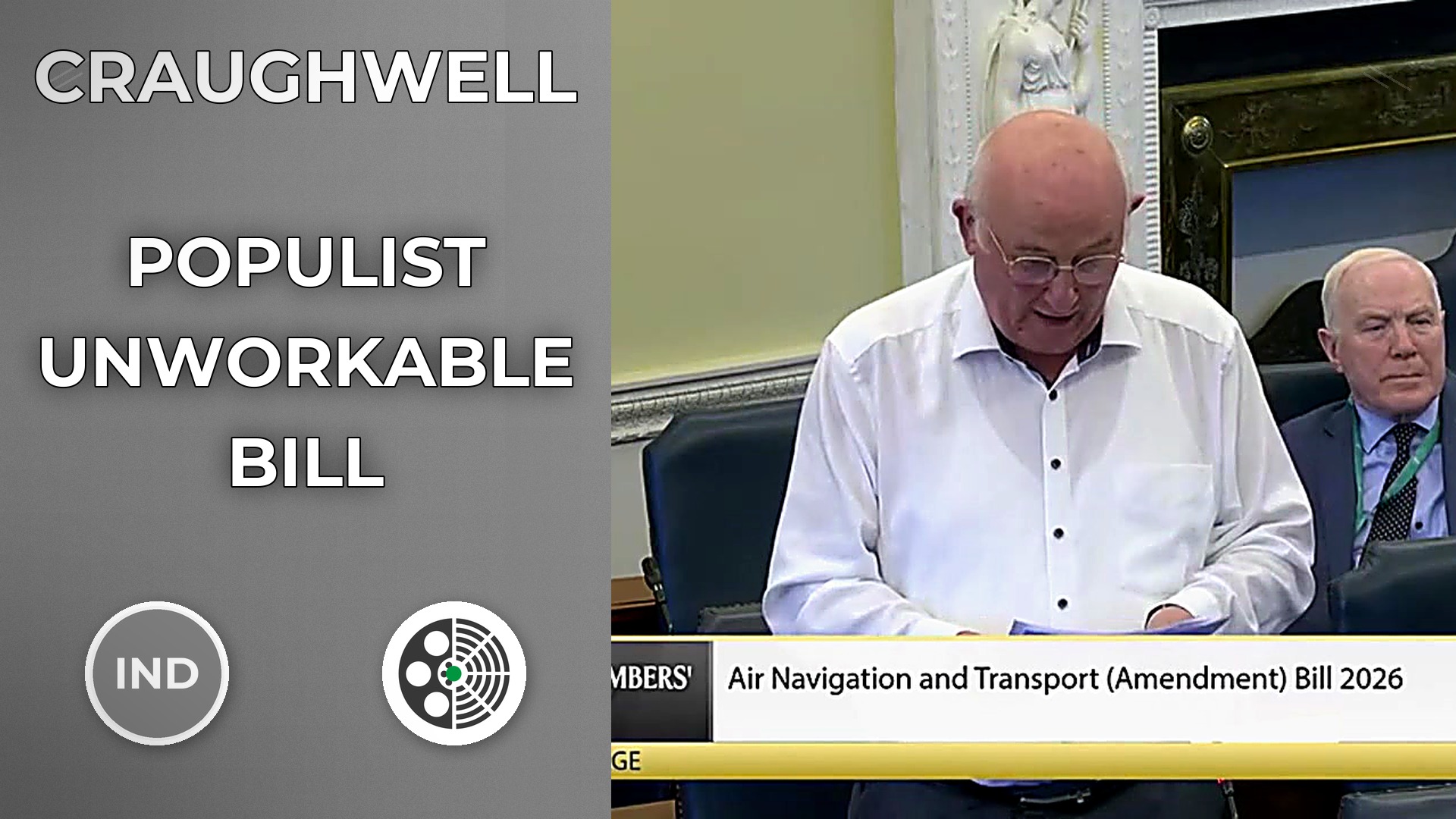 Gerard P. Craughwell: Bill is Populist and Unworkable
