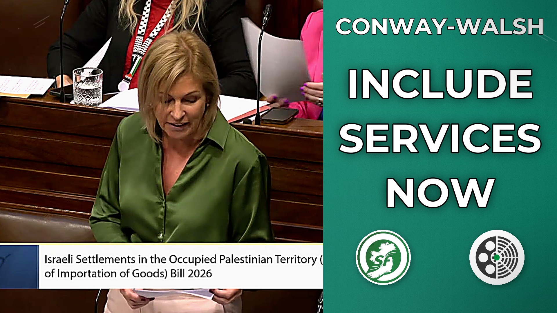 Helen McEntee: Introduces Bill to Ban Imports from Settlements