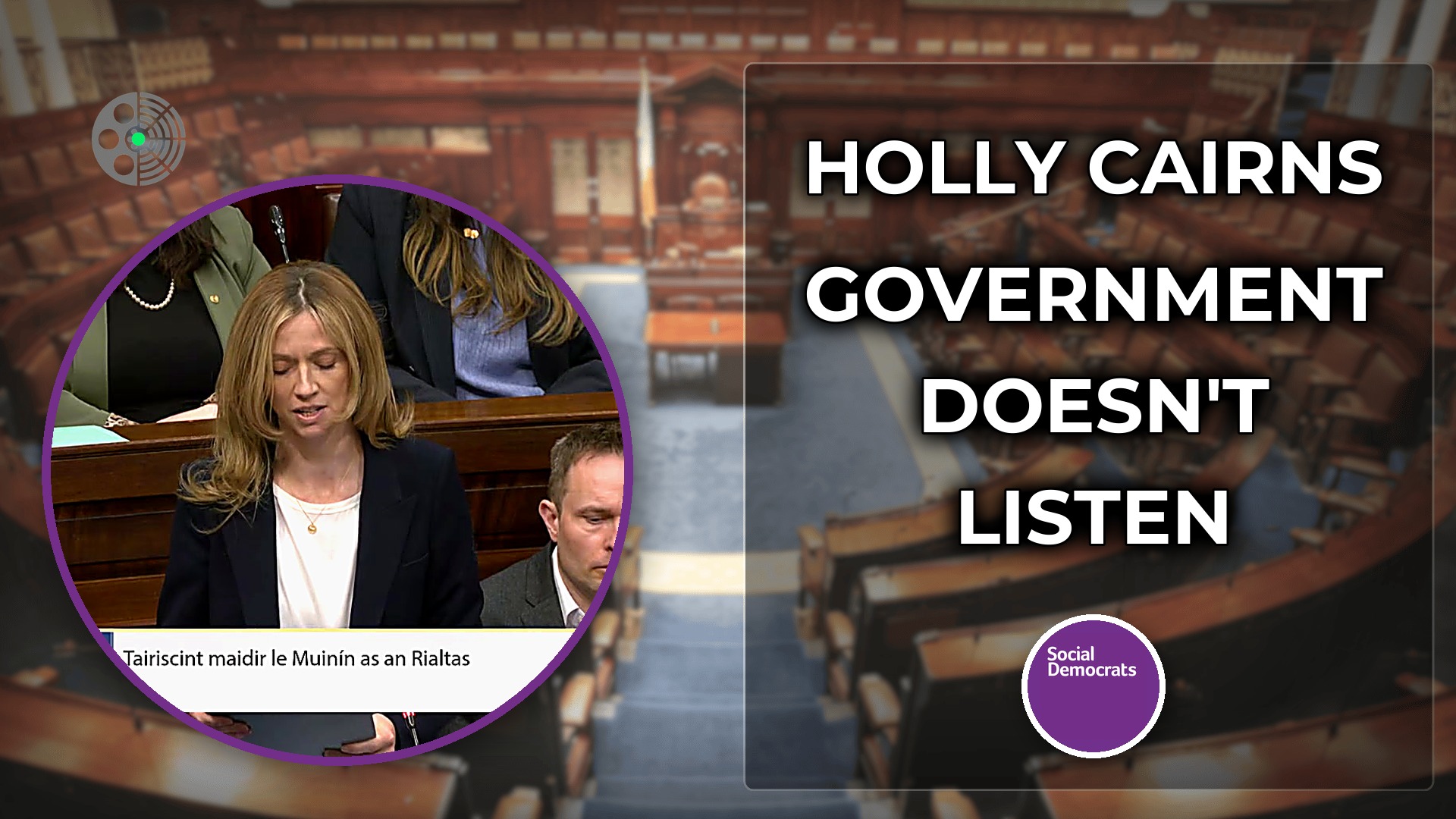 Holly Cairns: Government 'doesn't listen' on cost-of-living crisis