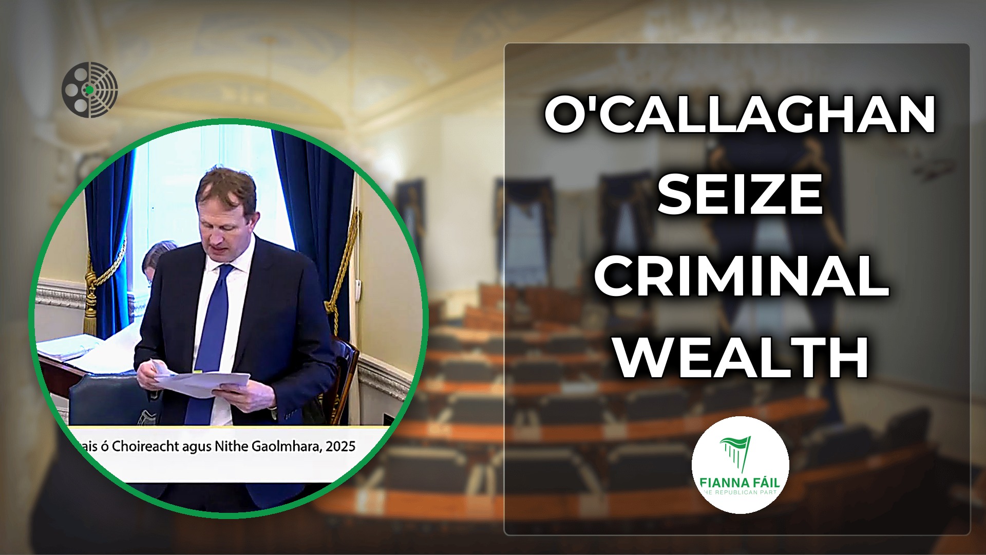 Jim O'Callaghan: Faster Powers to Seize Criminal Assets