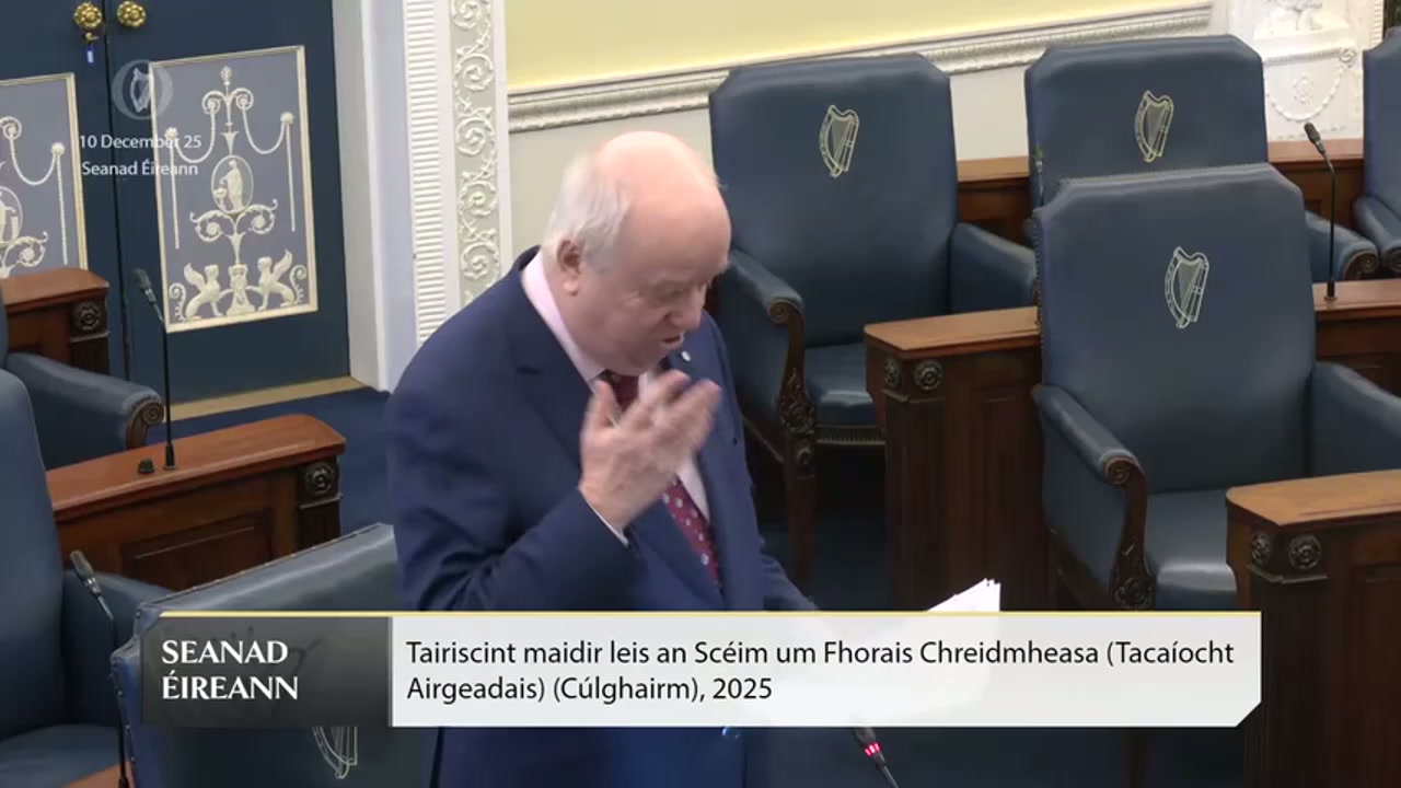 Joe O'Reilly: Explains bank guarantees, supports legislative tidy-up