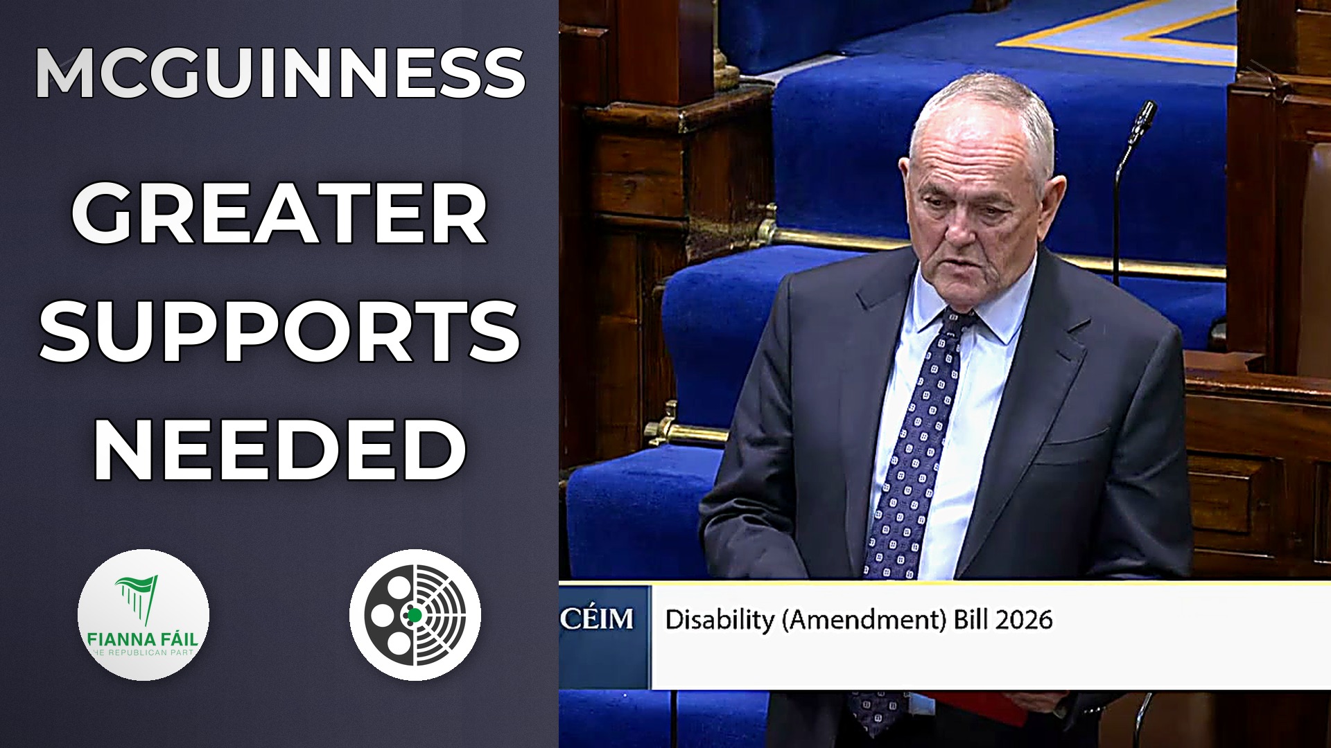 John McGuinness Says Bill Will Not Fix Disability Services