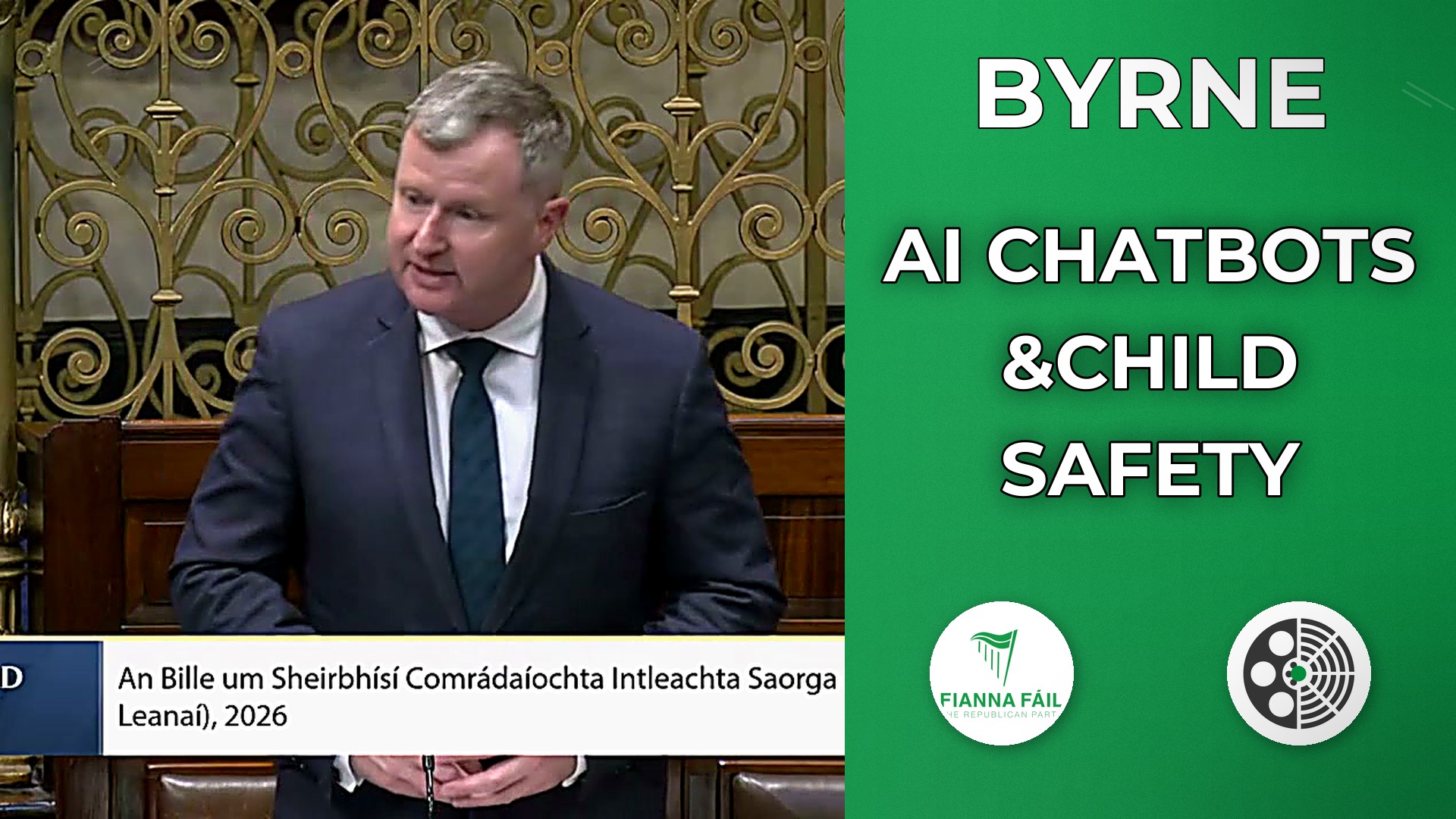 Malcolm Byrne seeks safeguards on AI chatbots aimed at children
