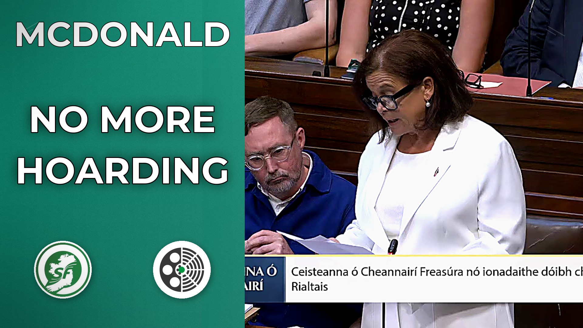 Mary Lou McDonald: Act Now on Dereliction, No More Delays