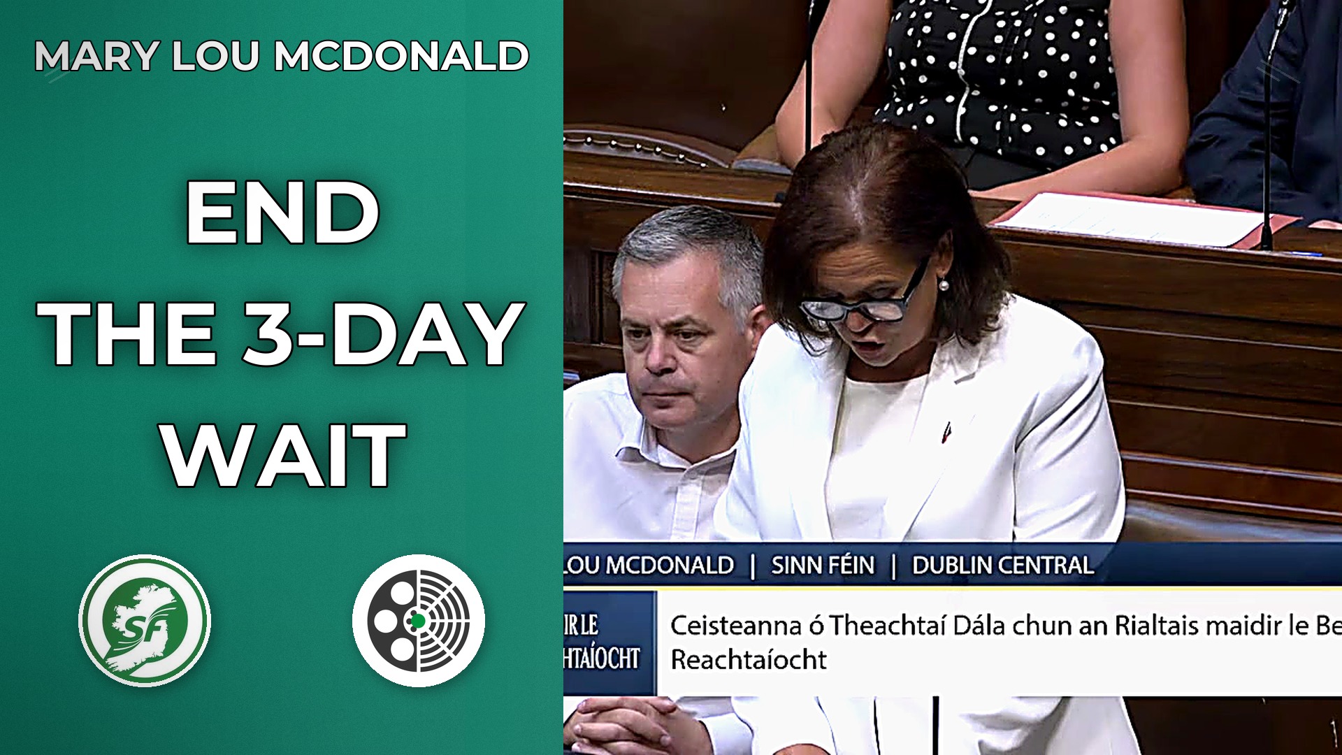 Mary Lou McDonald: End Ireland's 3-Day Abortion Wait