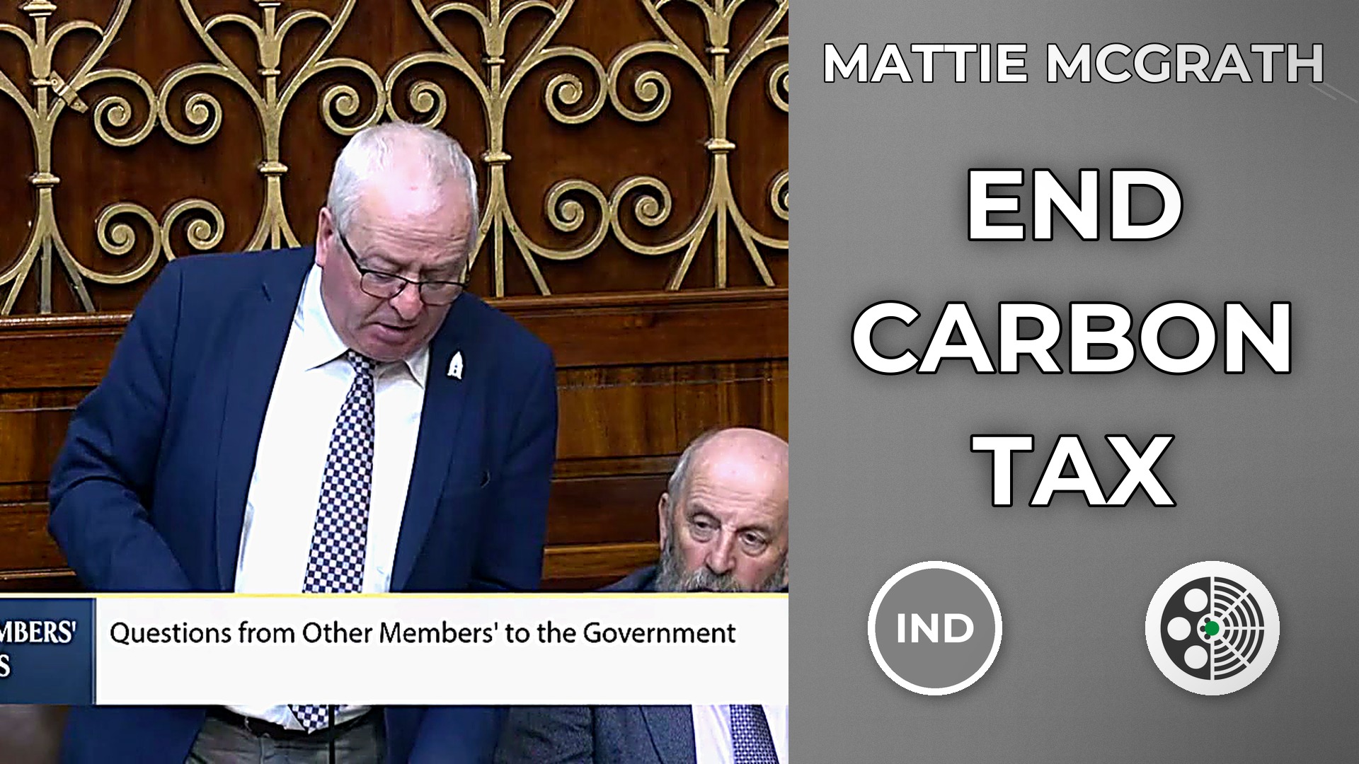 Mattie McGrath Calls for Carbon Tax to Be Ended