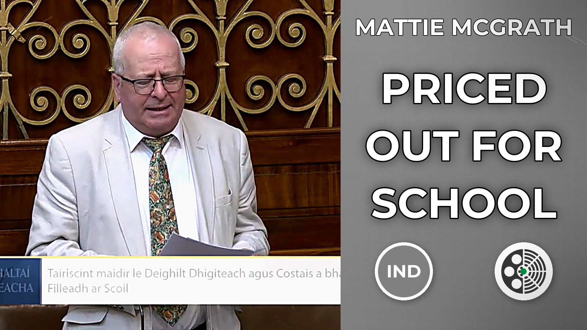 Mattie McGrath: Families priced out of extracurriculars