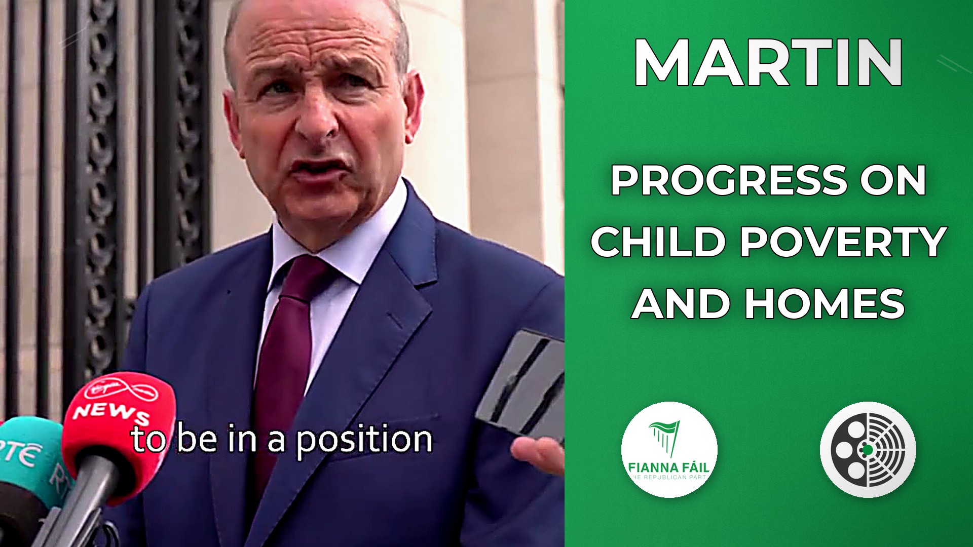 Micheál Martin: Extends Fuel Tax Relief, Targets Child Poverty