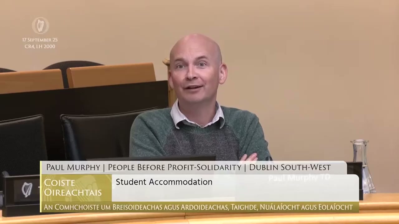 Paul Murphy blasts 'shameful' neglect of student accommodation