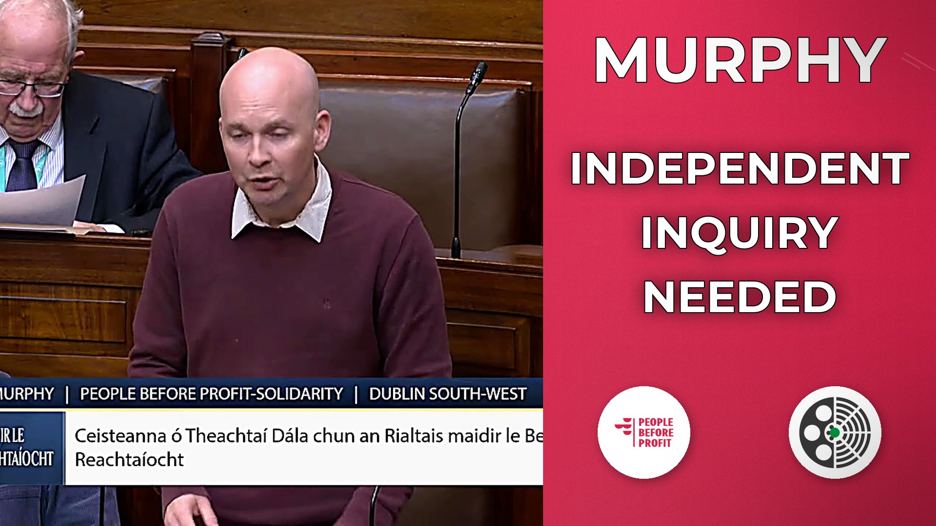 Paul Murphy demands independent inquiry into Terence Wheelock