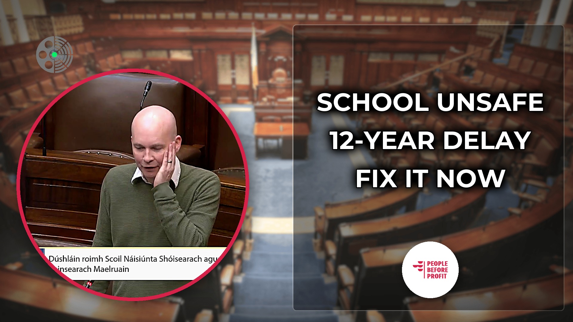 Paul Murphy: School Unsafe After 12-Year Delay