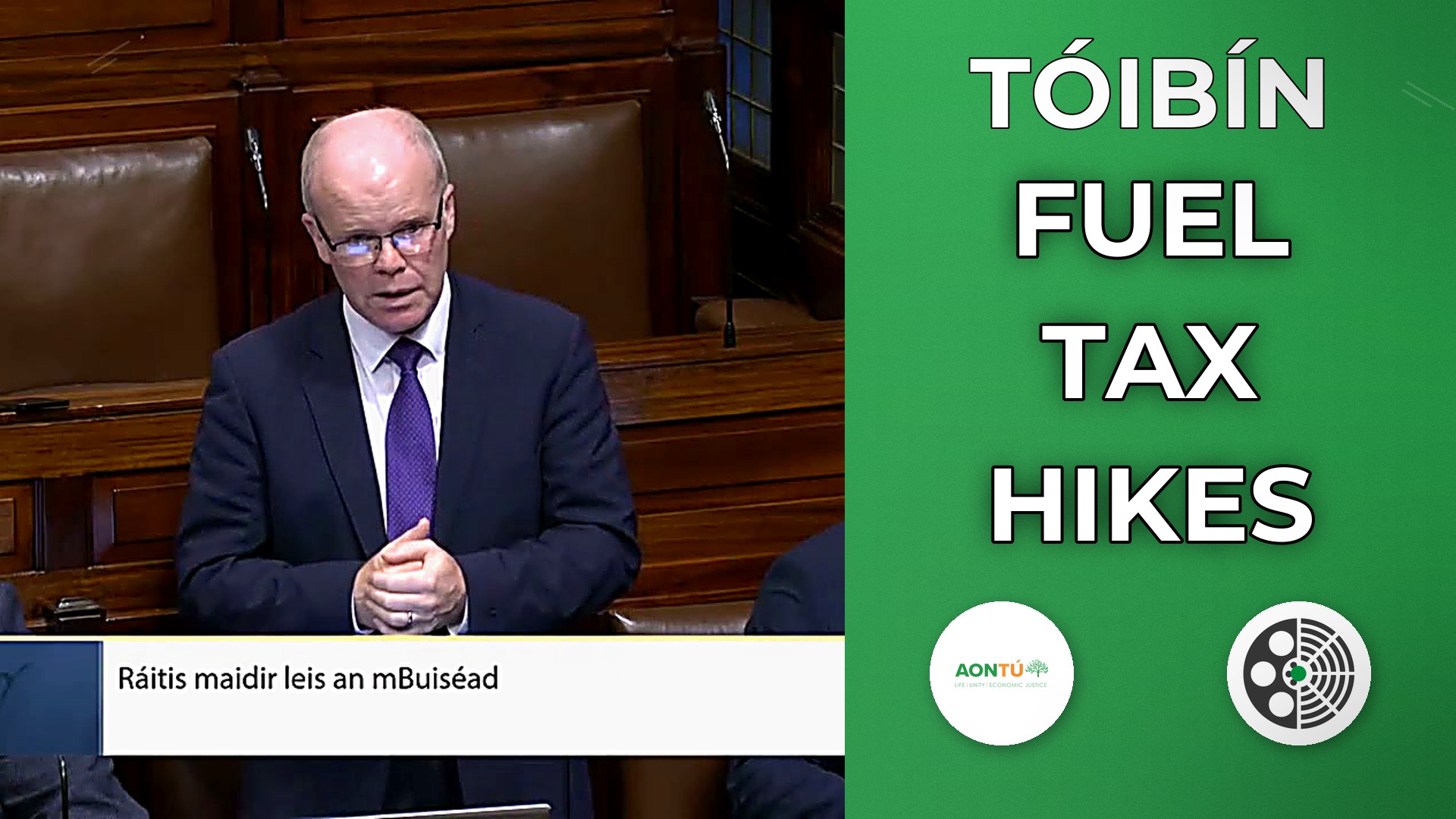 Peadar Tóibín says budget fails on fuel costs