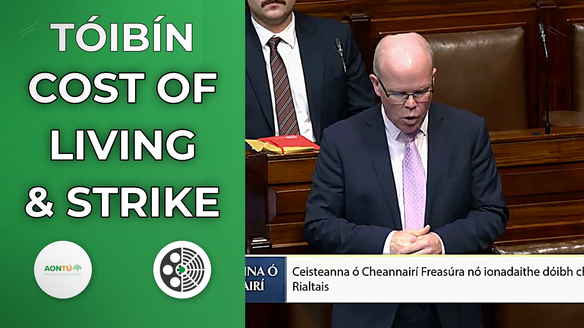 Peadar Tóibín challenges Taoiseach over strikes and cost of living