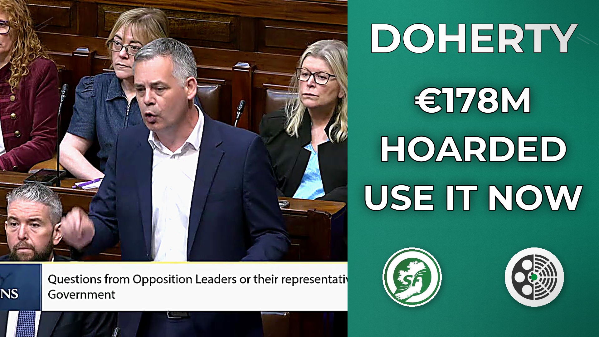 Pearse Doherty: Why the Government is Hoarding €178m