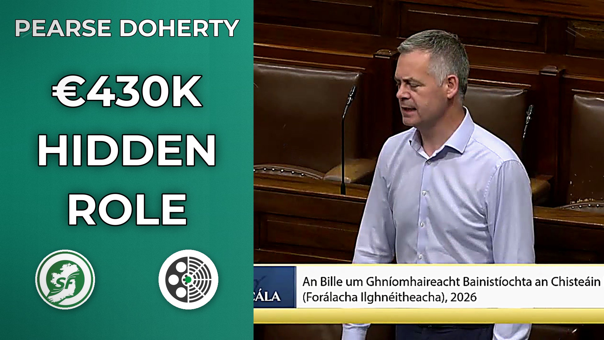 Pearse Doherty: Demands Answers on NAMA CEO €430k Pay