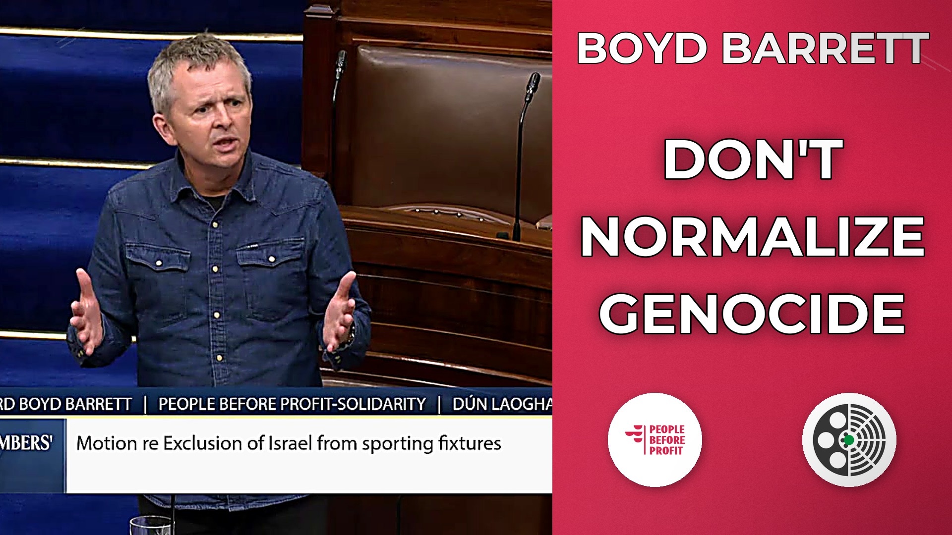 Richard Boyd Barrett: Israel's killings must not be normalised