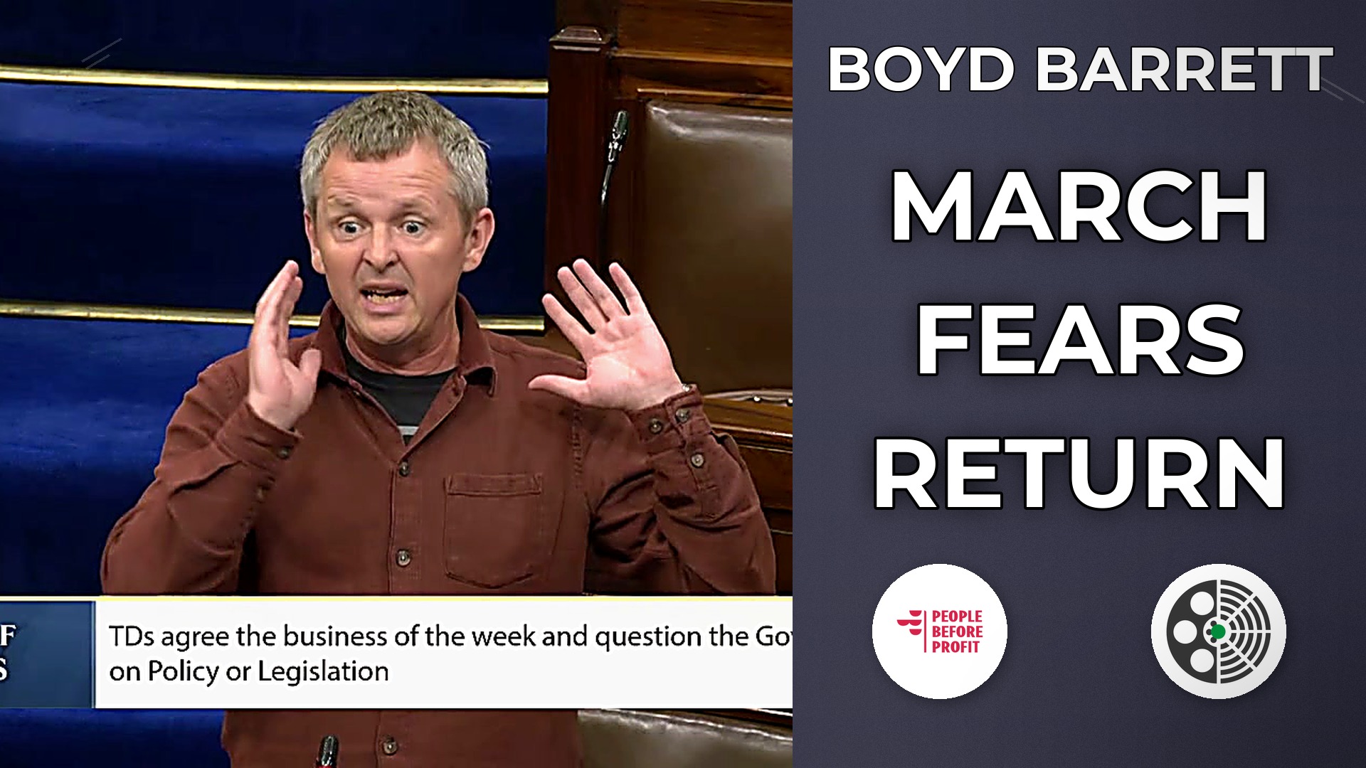 Richard Boyd Barrett Calls for Urgent Debate on Orange March