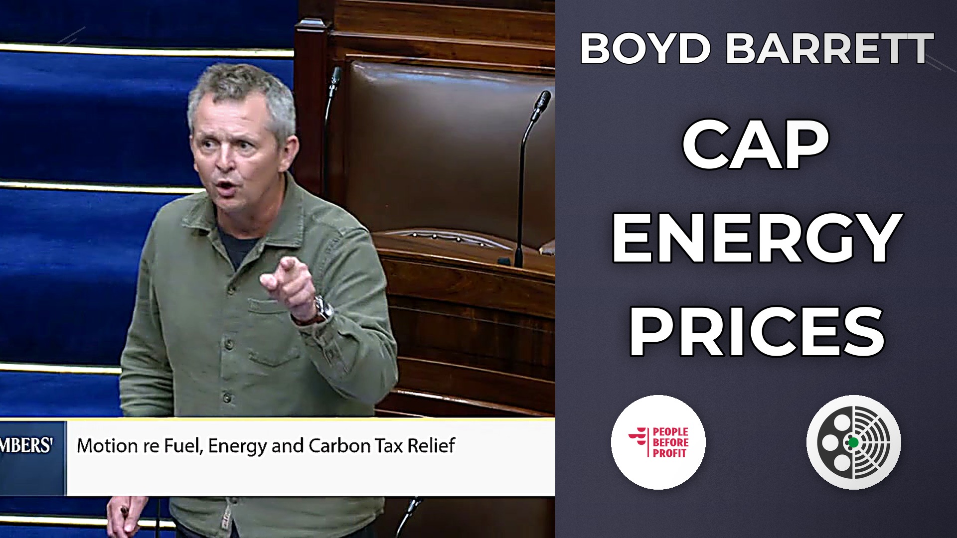 Richard Boyd Barrett Demands Energy Price Controls
