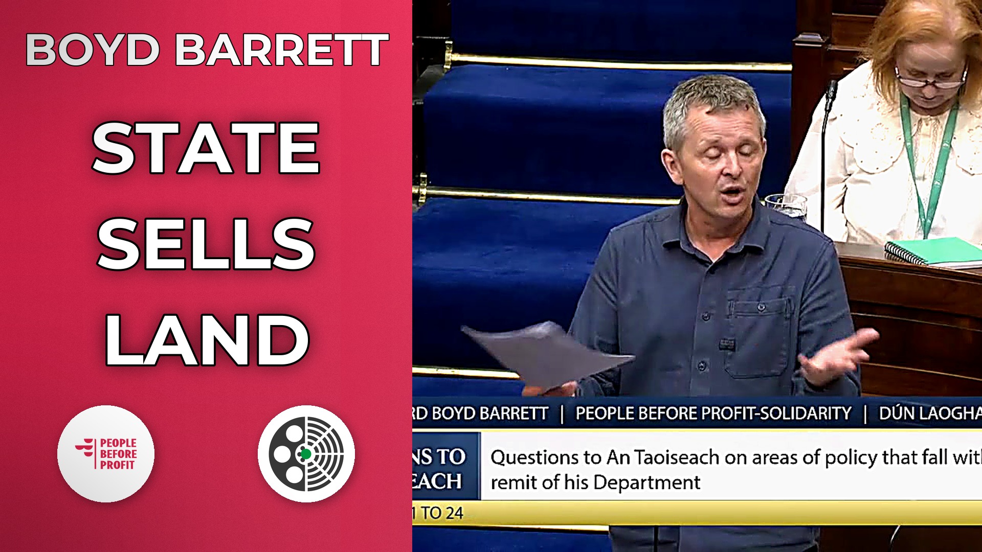 Richard Boyd Barrett: DLR Sells Cherrywood Land - Where Are Homes?