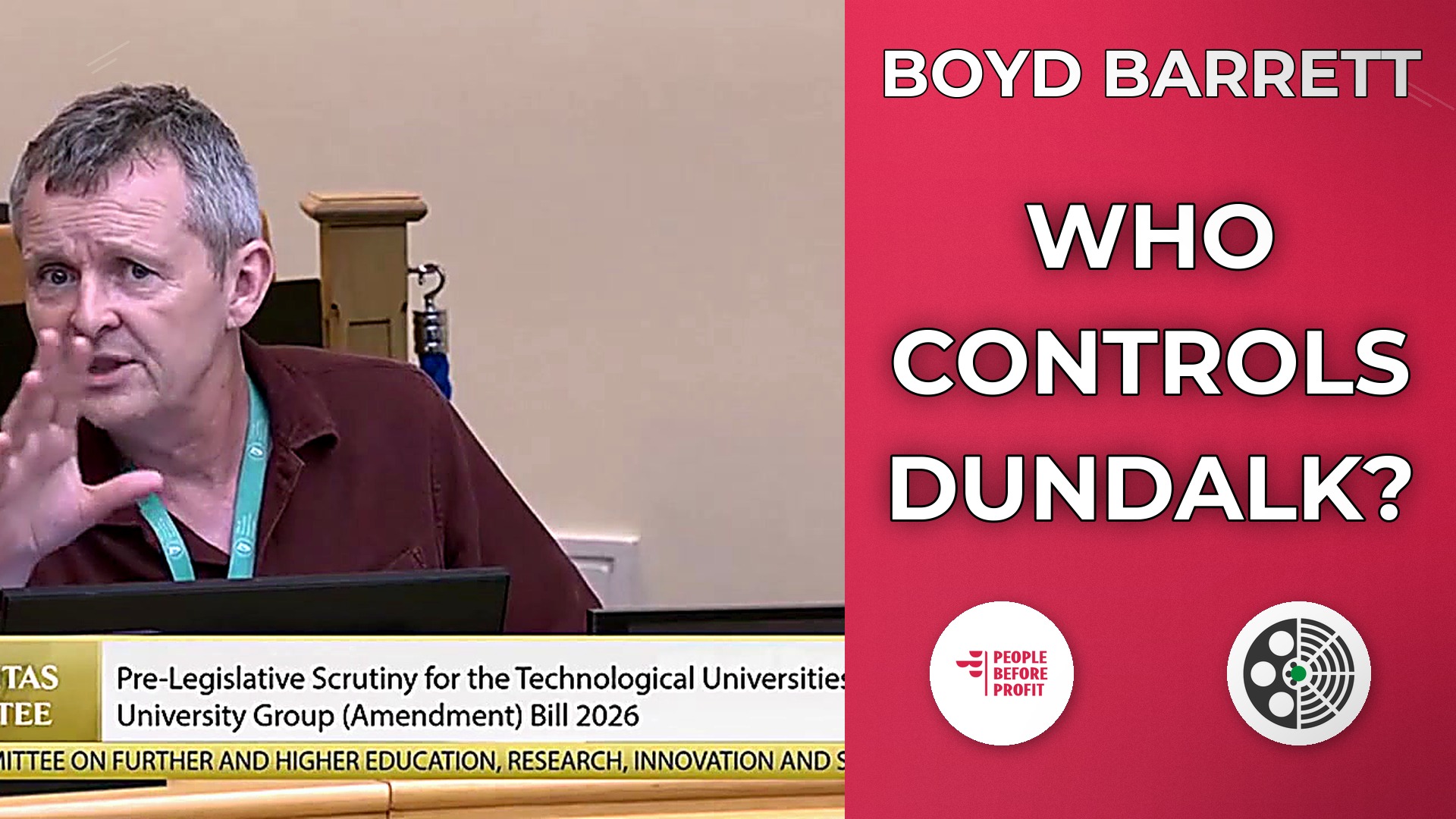Richard Boyd Barrett Questions Dundalk IT's Future with Queen's