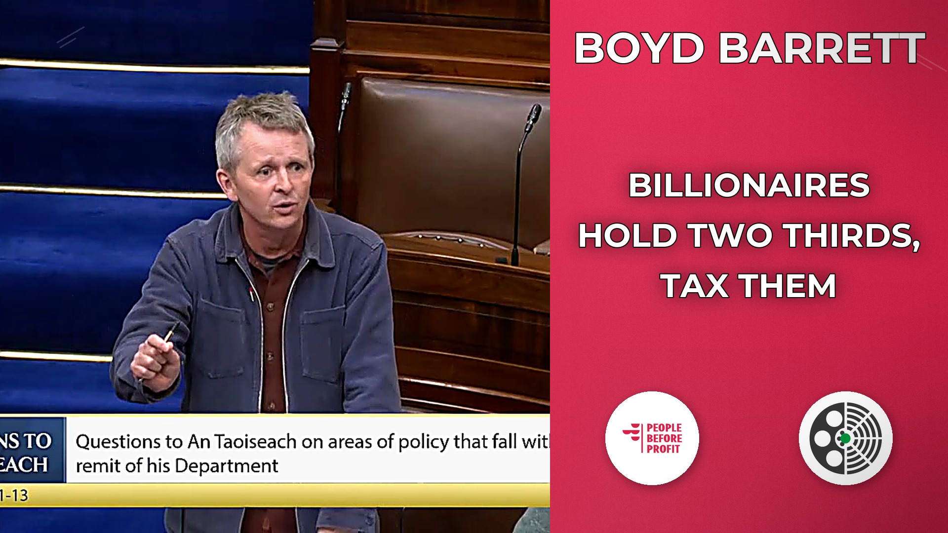 Richard Boyd Barrett: Tax Billionaires to Tackle Inequality