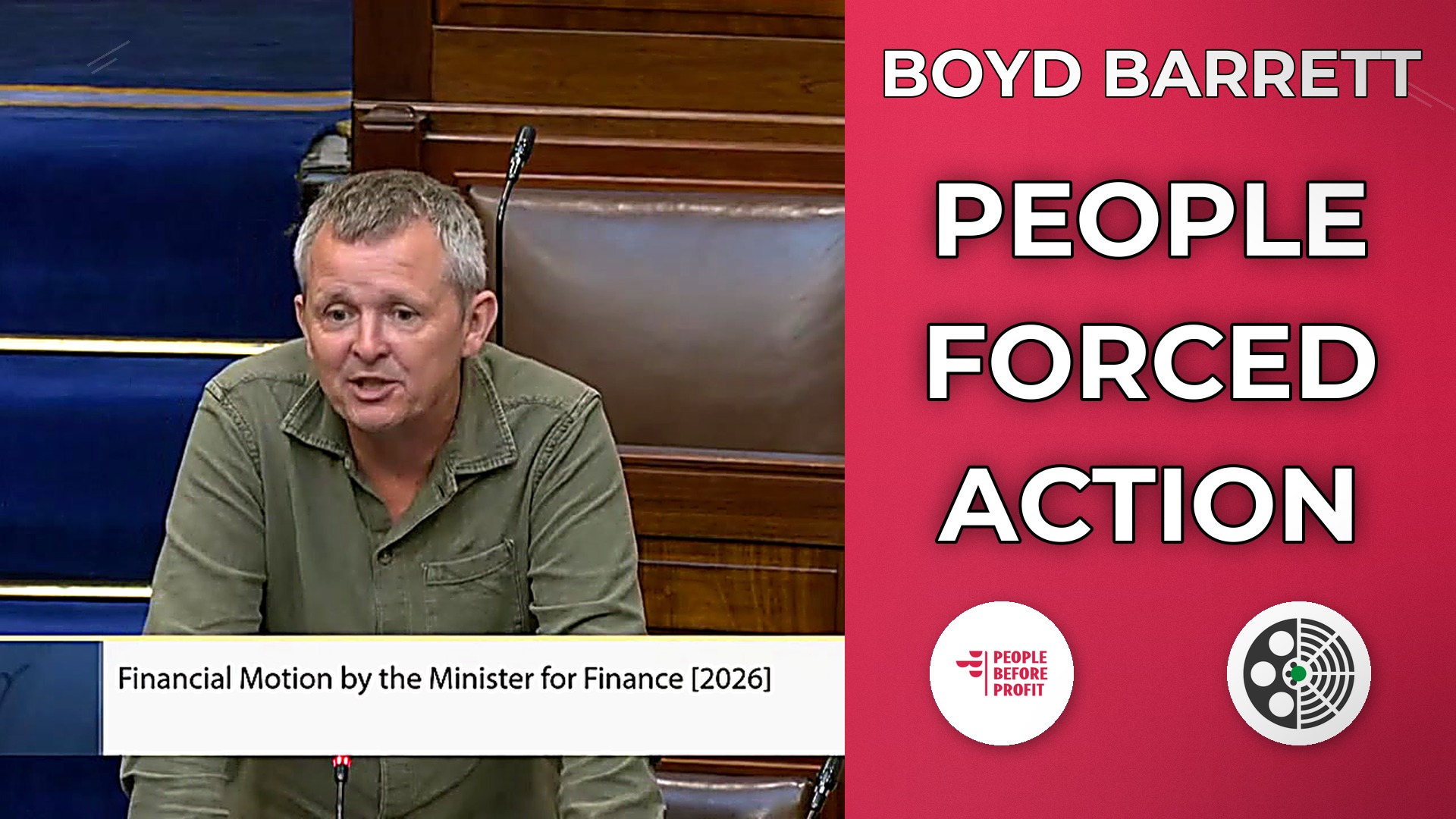 Richard Boyd Barrett: Govt Forced Back by Fear