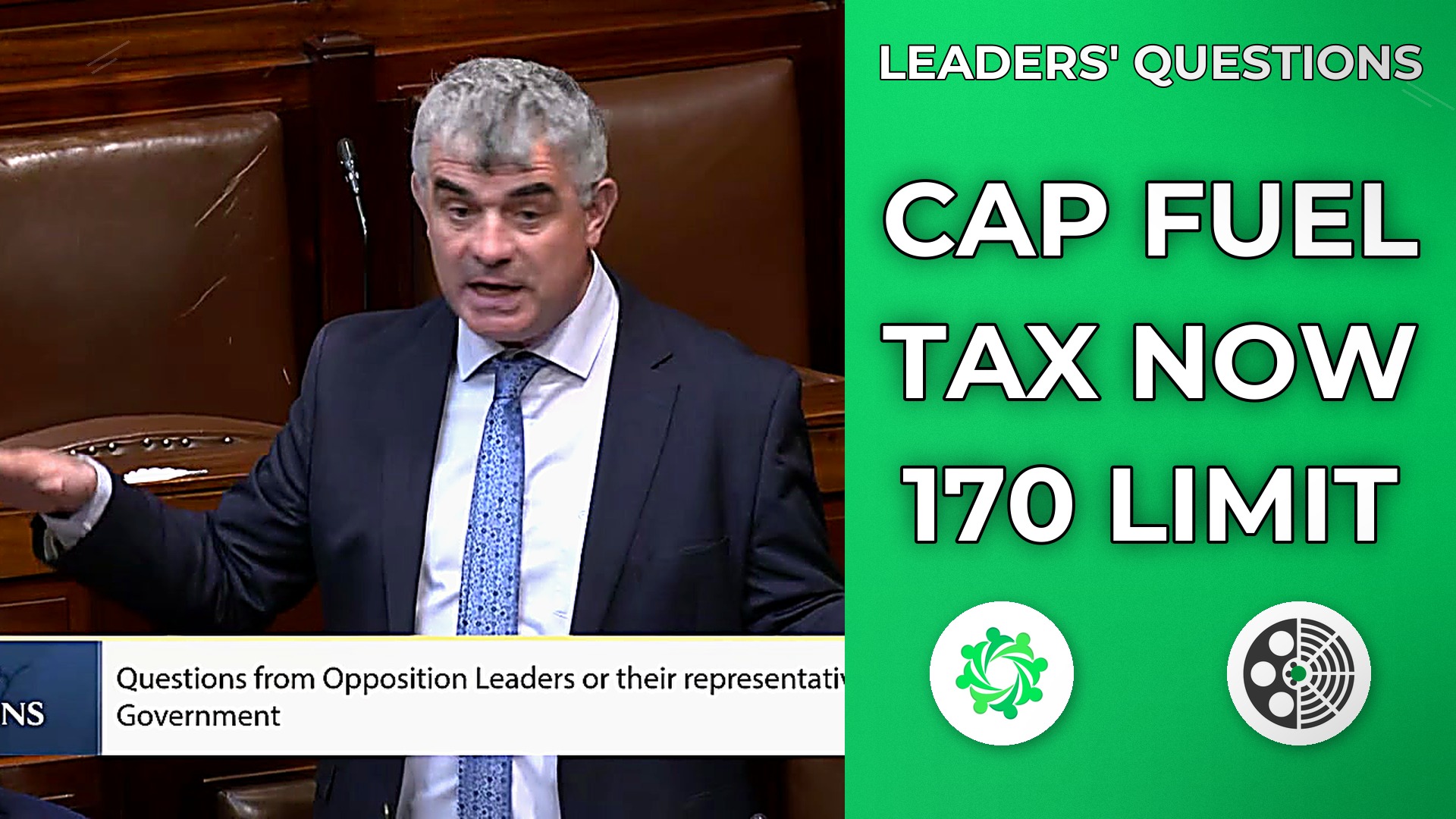 Richard O'Donoghue: Cap Fuel Tax at 170 - Dáil Clash