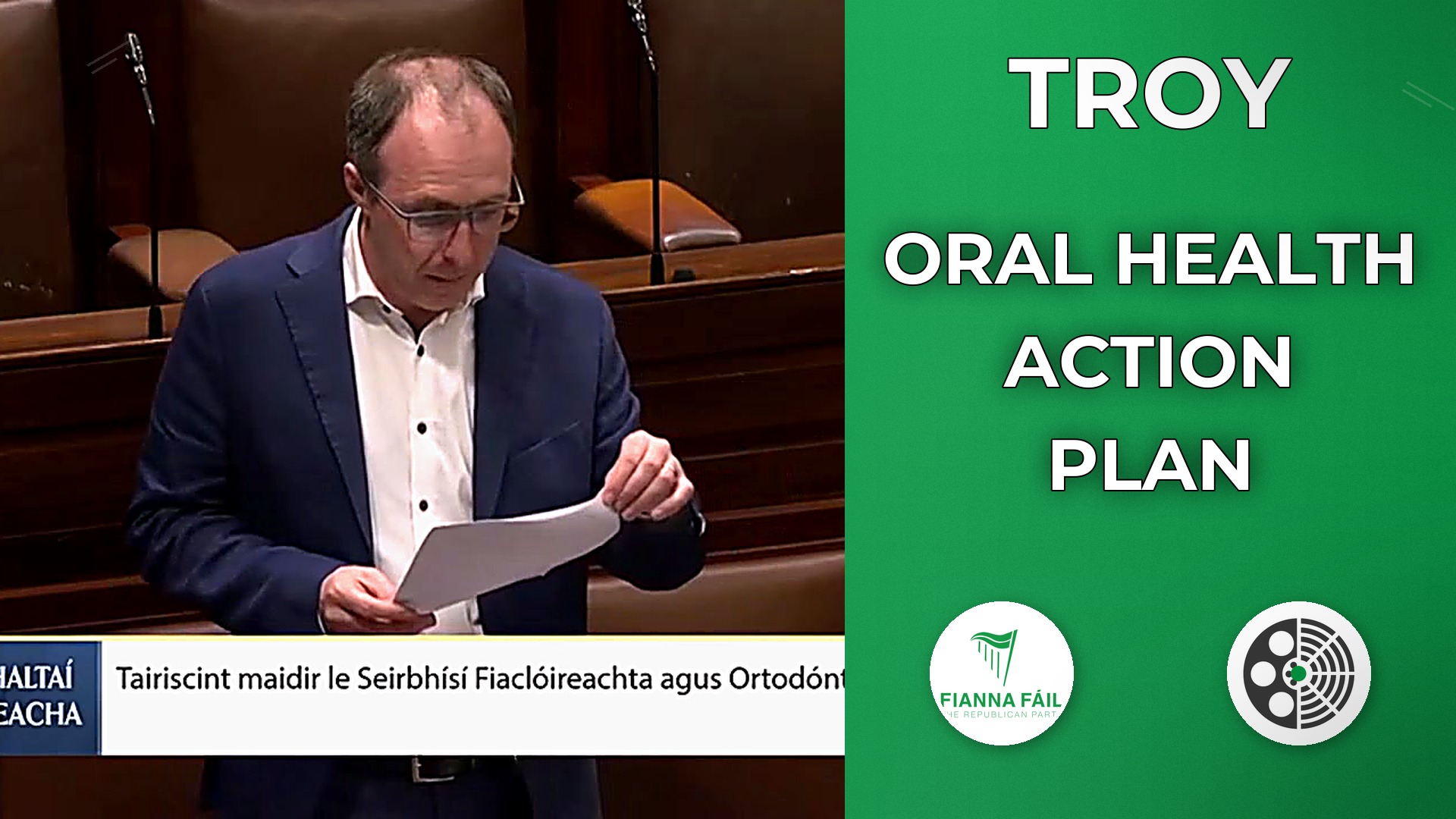 Robert Troy: Two-Year Oral Health Action Plan Explained