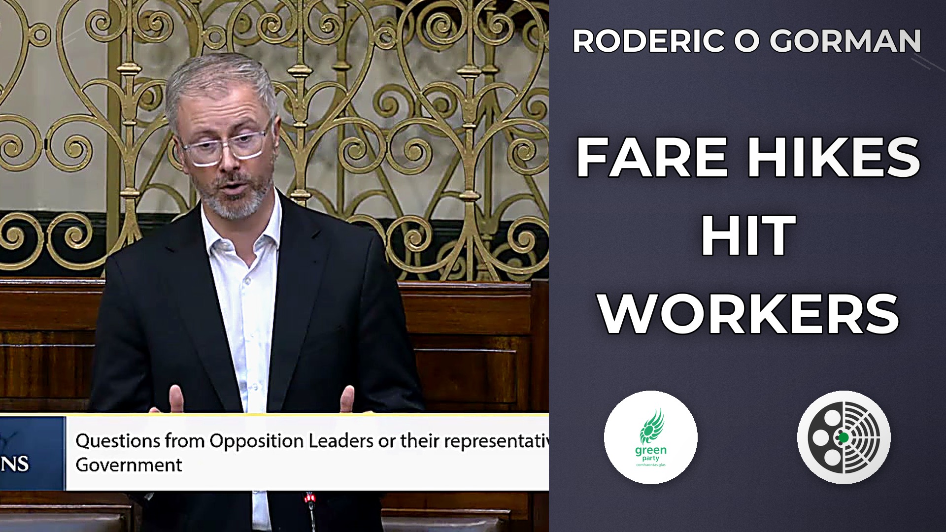 Roderic O'Gorman challenges Budget 2027 fare hikes