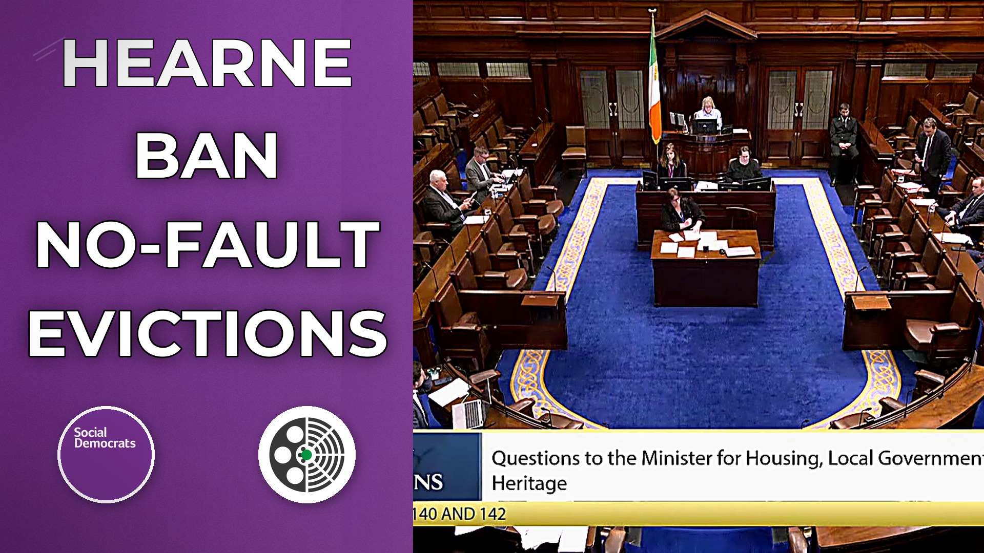 Rory Hearne Confronts Minister on Evictions and Tenant Protections