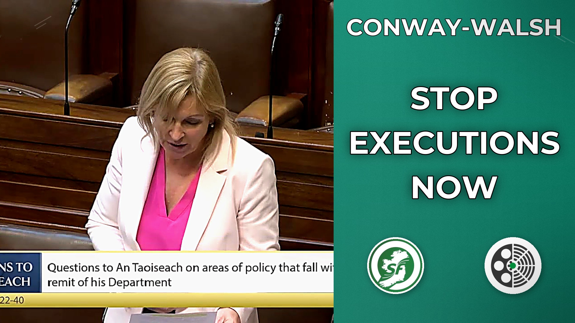 Rose Conway-Walsh: Will EU Tackle Knesset Death-Penalty Vote?