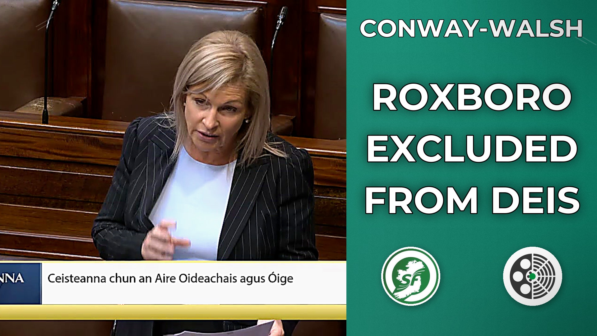 Rose Conway-Walsh on Roxboro School's DEIS Exclusion
